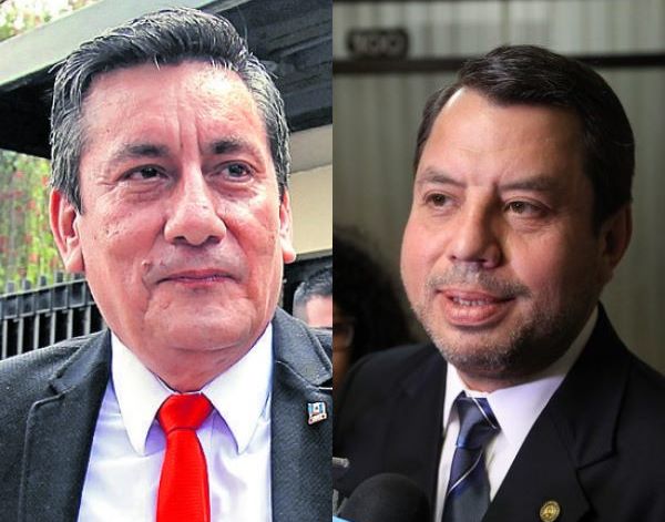 Los diputados Roberto Villate y Salvador Baldizón se refirieron a la detención de Manuel Baldizón. (Foto Prensa Libre: Hemeroteca PL/Carlos Hernández).