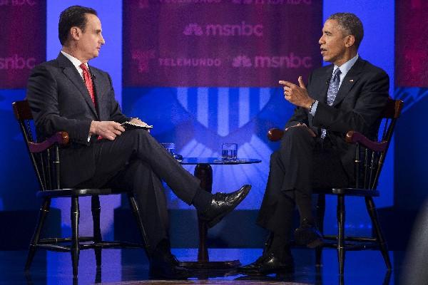 El presidente Barack Obama participa en foro televisivo sobre medida migratoria. (Foto Prensa Libre: AP)