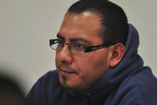 Herber Wilvi Jiménez López, prestó declaración en juzgado de Quetzaltenango. (Foto Prensa Libre: Alejandra Martínez).