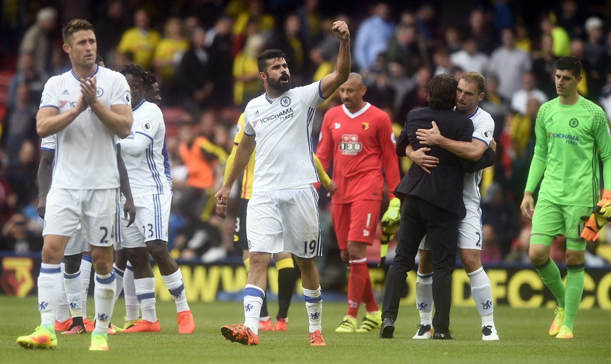 Diego Costa sigue conectado con el gol y ahora ayudó en la remontada del Chelsea. (Foto Prensa Libre: EFE)