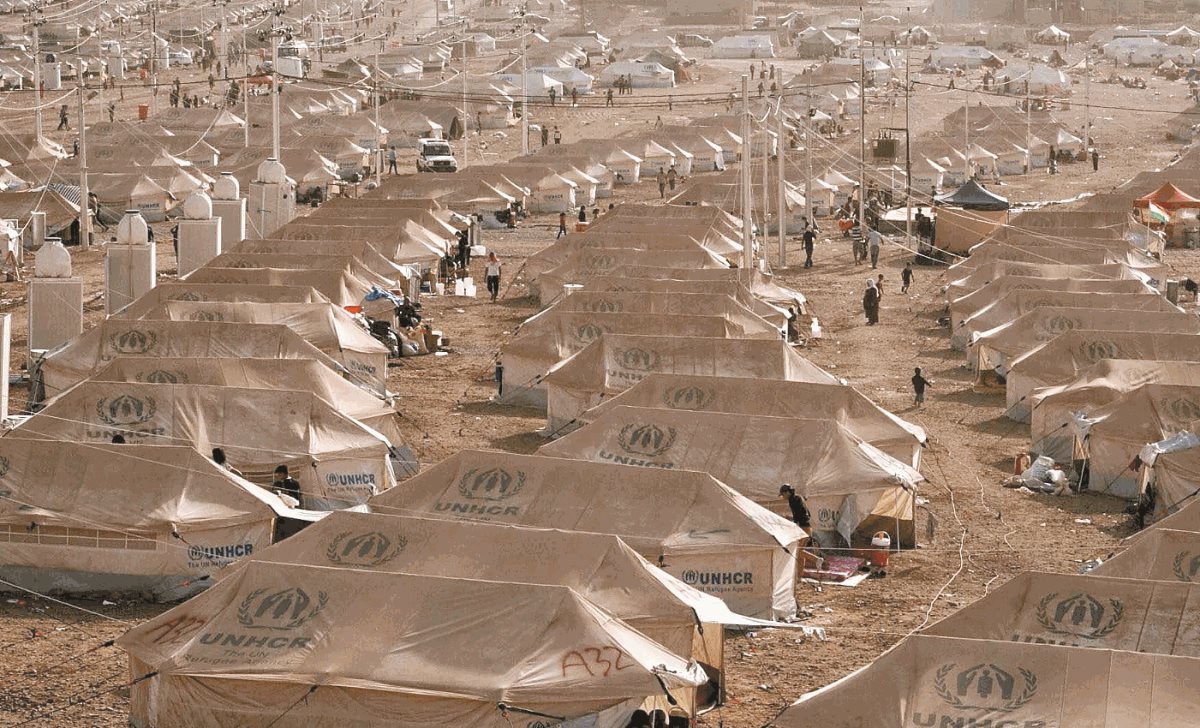 Un campo de ACNUR que espera la llegada de refugiados sirios provenientes de un centro de tránsito en el norte de Irak. (Foto: EFE)