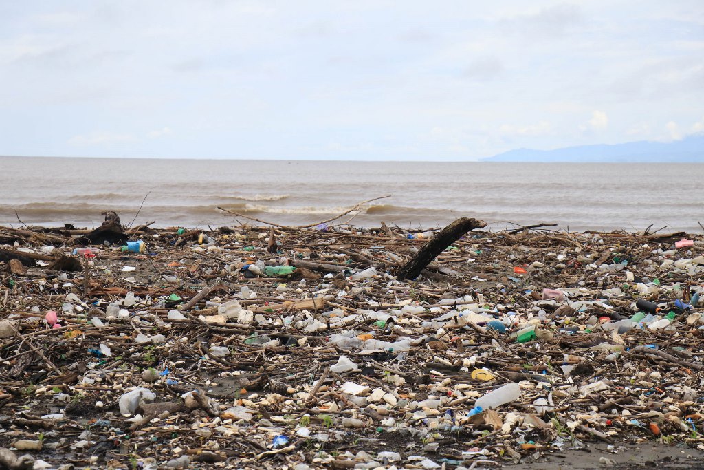 Punta de Manabique se ha convertido en un vertedero por la contaminación en el río Motagua. (Foto Prensa Libre: Hemeroteca PL).