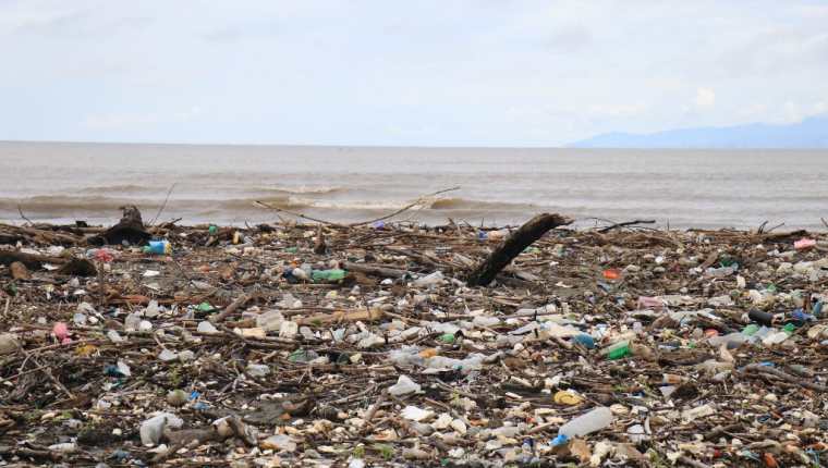 Punta de Manabique se ha convertido en un vertedero por la contaminación en el río Motagua. (Foto Prensa Libre: Hemeroteca PL).