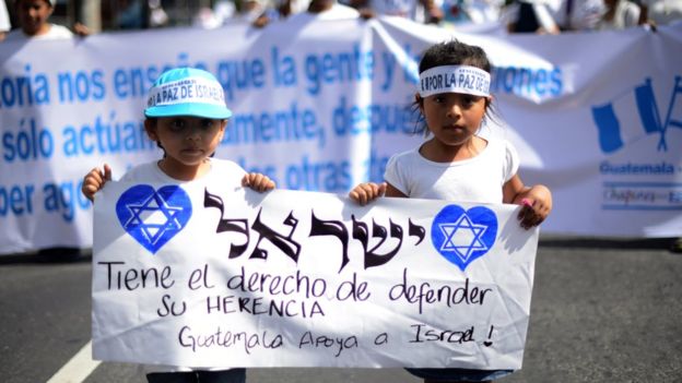 En Guatemala muchos apoyan la reivindicación de Israel. (Foto Prensa Libre: AFP)