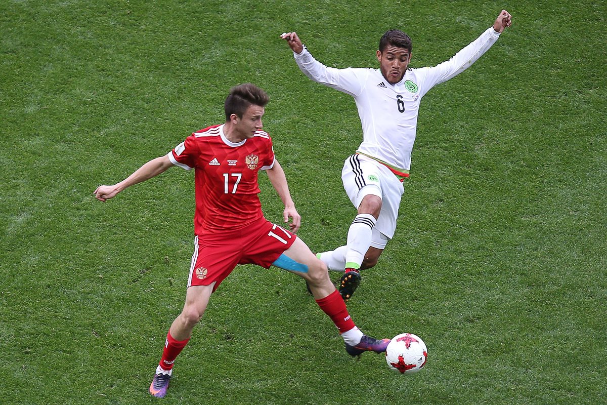 Dos Santos afirma que México le dará pelea a Alemania en las semifinales de Copa Confederaciones. (Foto Prensa Libre: AFP)