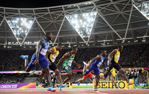 Gatlin logró vencer a Bolt en los mundiales de 2017, pero nunca será recordado en el mismo nivel que el relámpago jamaiquino. (Getty)