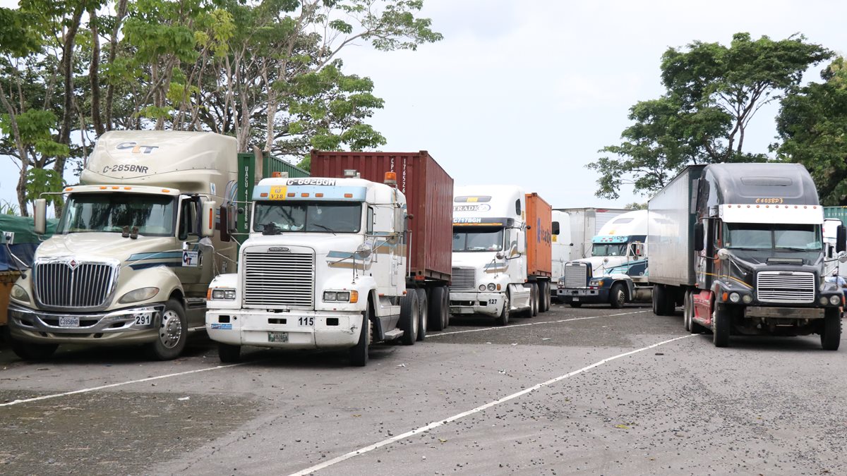 La acción de los vecinos ha perjudicado a decenas de pilotos del transporte pesado. (Foto Prensa Libre: Cristian Ico)