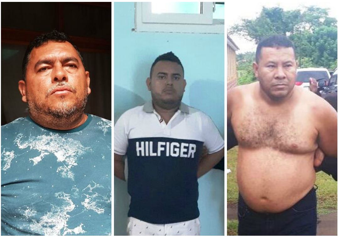 Tres supuestos narcotraficantes reclamados por Estados Unidos son capturados en Puerto Iztapa, Escuintla. (Foto Prensa Libre: MP)