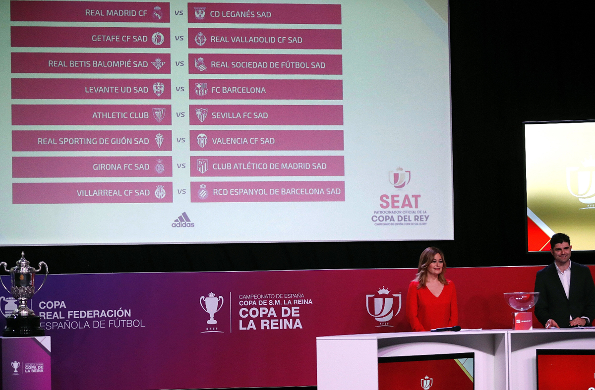 El próximo año se jugarán los octavos de final de la Copa Rey. Barcelona y Real Madrid se enfrentarán contra el Levante y el Leganés. (Foto Prensa Libre: EFE)