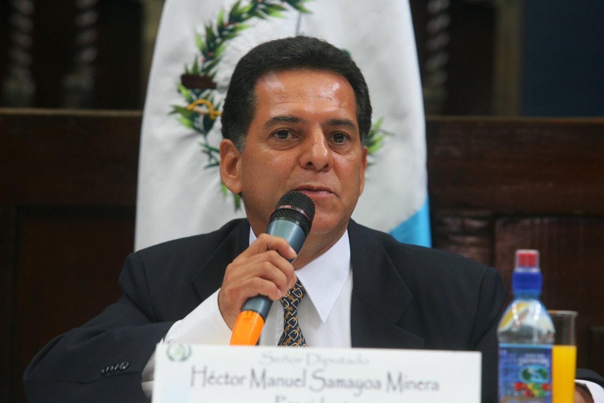 Héctor Manuel Samayoa Minera durante su gestión como diputado. (Foto Prensa Libre: Hemeroteca PL).