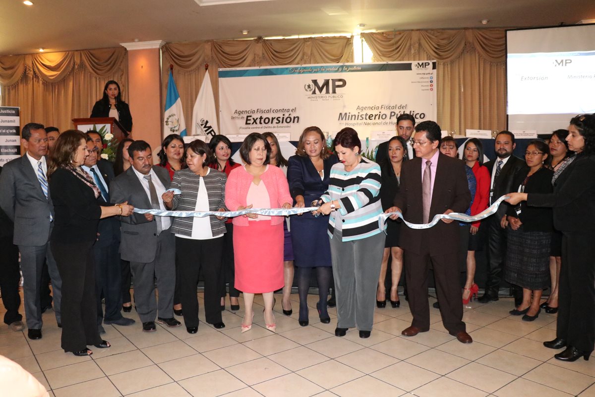 La Fiscal General Thelma Aldana al momento de inaugurar una de las fiscalías en Huehuetenango.(Foto Prensa Libre: Mike Castillo)