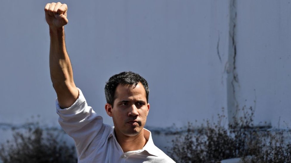 Guaidó, de 35 años, asumió a principios de este mes la presidencia de la Asamblea Nacional, el último organismo estatal bajo control opositor. Foto:Getty Images