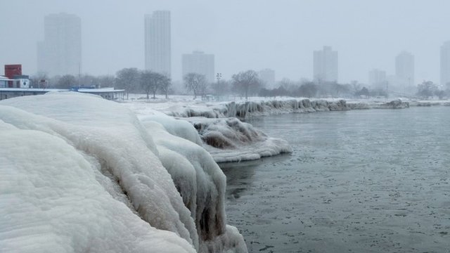 Se espera que en Chicago que las bajas temperaturas batan récords. FOTO:Reuters
