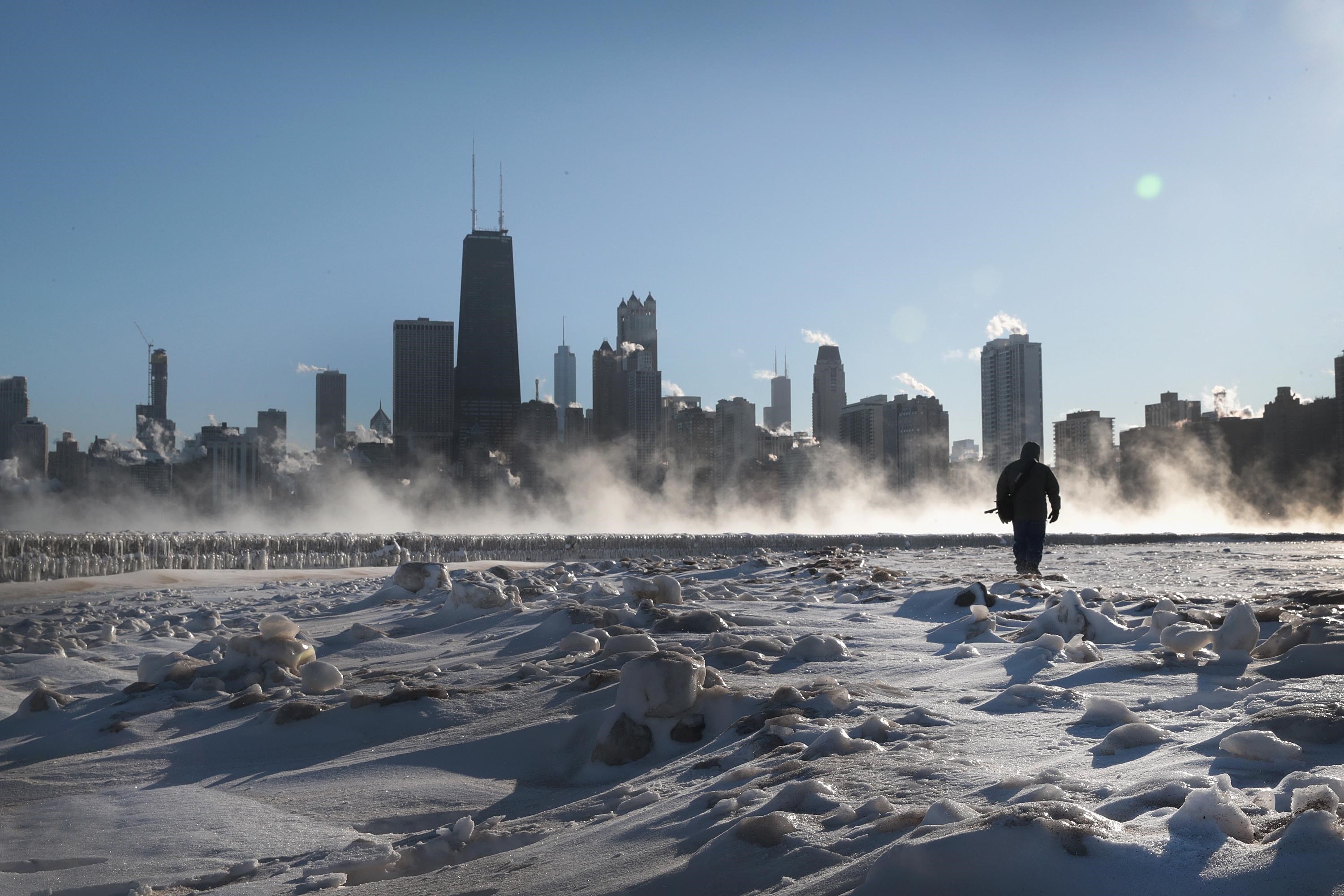 Ola de frío polar afecta varias ciudades de Estados Unidos.  Foto:AFP