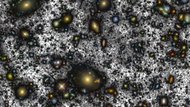La nueva tecnología permitió hacer visible lo que antes era invisible. "Estamos viendo galaxias que son muy antiguas. Estamos apuntando a un punto muy, muy, muy lejano", señaló Alejandro Borlaff. ALEJANDRO S. BORLAFF ET AL
