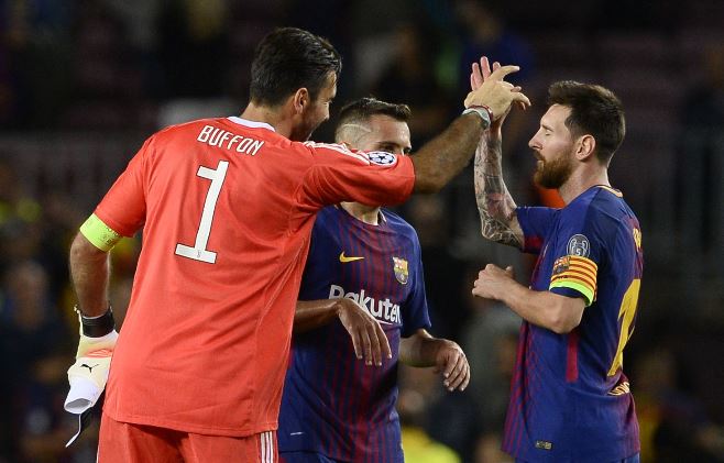 Buffon, portero de la Juventus, reconoce el talento de Messi y Cristiano Ronaldo. (Foto Prensa Libre: AFP)