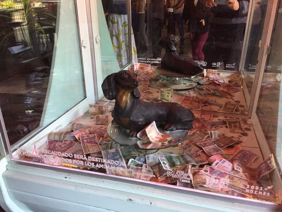 La Perrita es una instalación que busca recaudar fondos para una fundación en Antigua Guatemala. (Foto Prensa Libre: Eduardo González)
