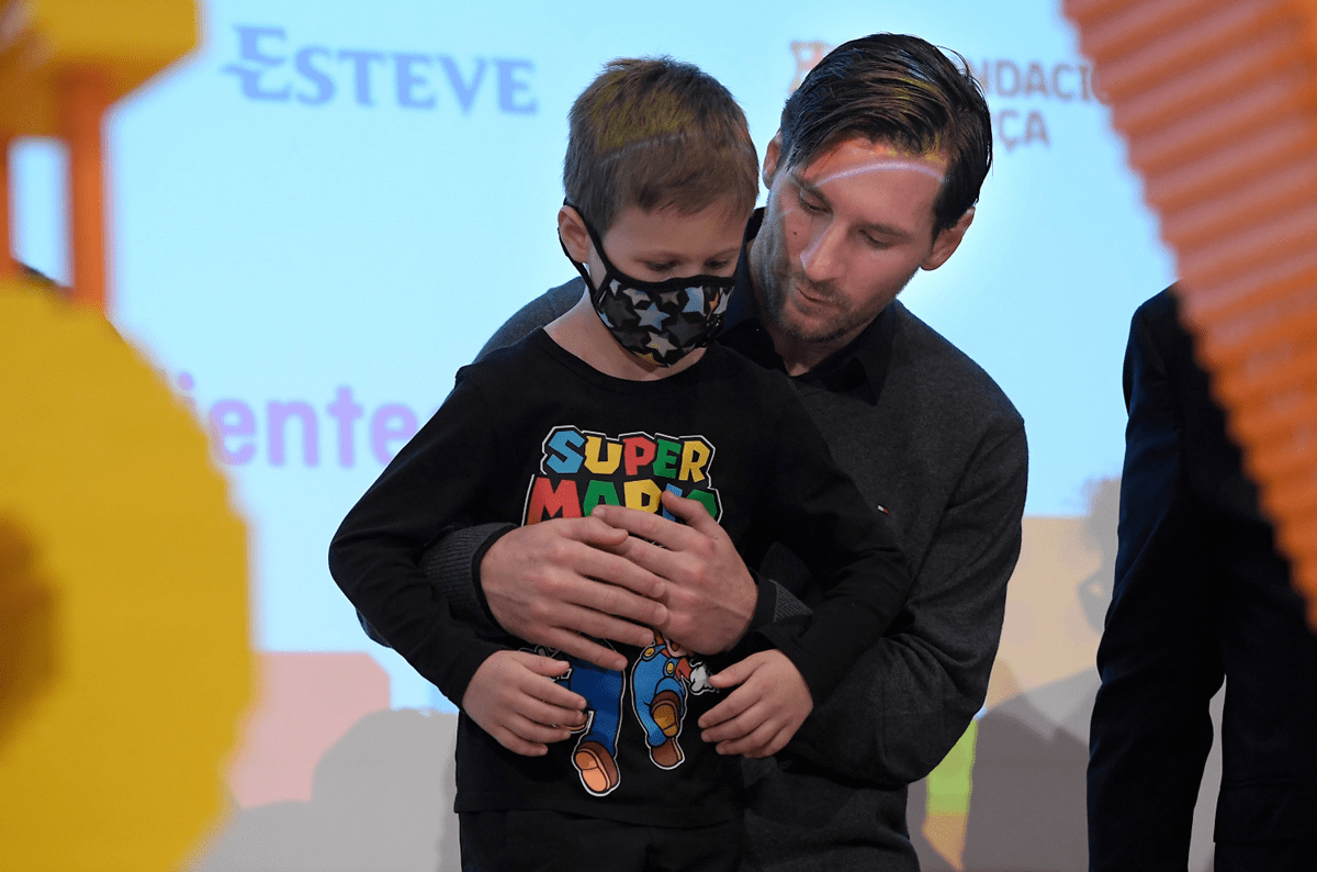 El astro argentino Lionel Messi encabeza la lucha contra el cáncer infantil. (Foto Prensa Libre: AFP)