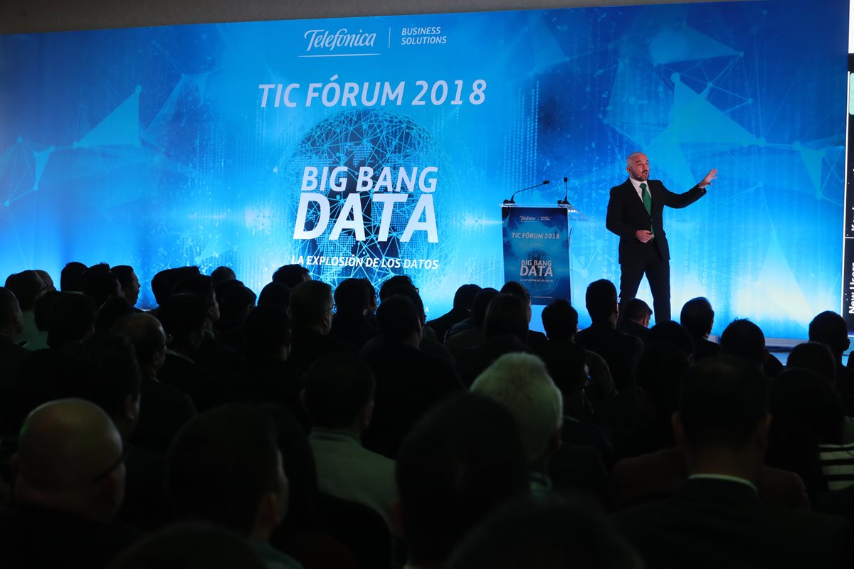 El Tic Forum 2018, organizado por Telefónica, se realizó en el hotel Intercontinental. (Foto Prensa Libre: Estuardo Paredes)