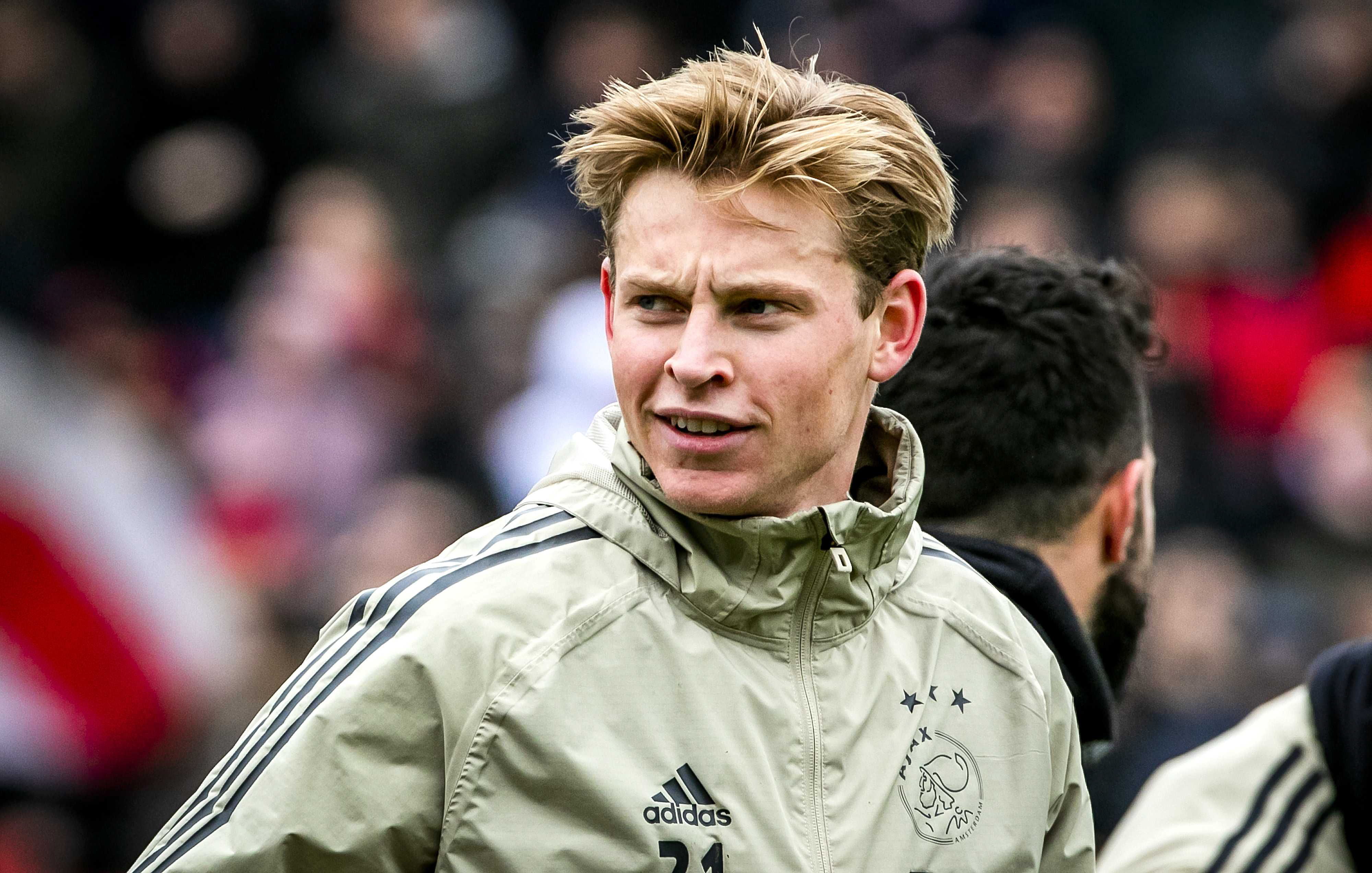 El mediocampista holandés Frenkie de Jong es pieza clave para el Ajax. (Foto Prensa Libre: EFE)
