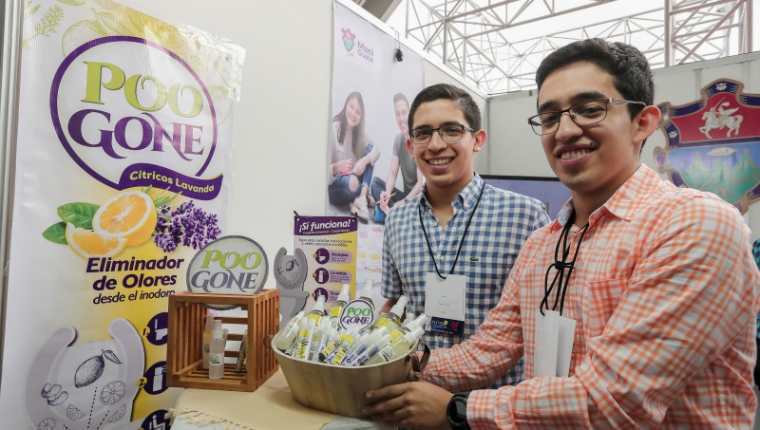 Jorge y Diego Piedrasanta son hermanos que emprendieron con la empresa POO GONE, productos de higiene en Guatemala. (Foto Prensa Libre: Juan Diego González)