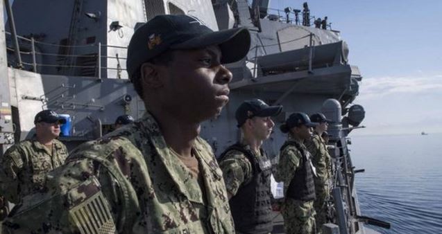 EE. UU. cuenta con amplio despliegue naval en la zona. (Foto Prensa Libre: AFP)