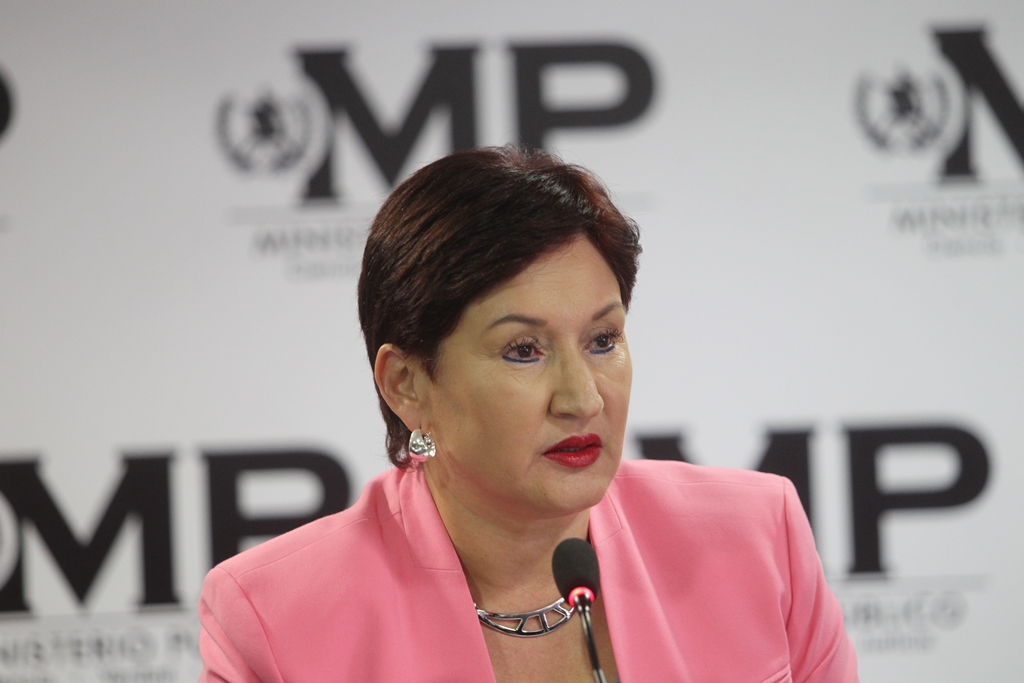 “Desde el momento en que esta declaración se hace pública, muchas personas son vulnerables”, dijo la Fiscal General desde Colombia. (Foto Prensa Libre: Hemeroteca PL)