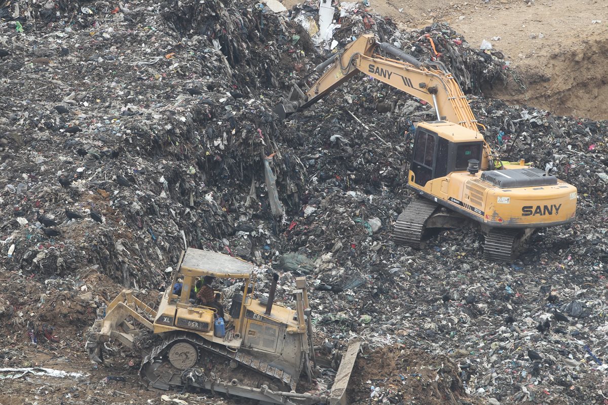 El relleno sanitario permanecerá cerrado durante tres días por la investigación del MP. (Foto Prensa Libre: Hemeroteca PL)