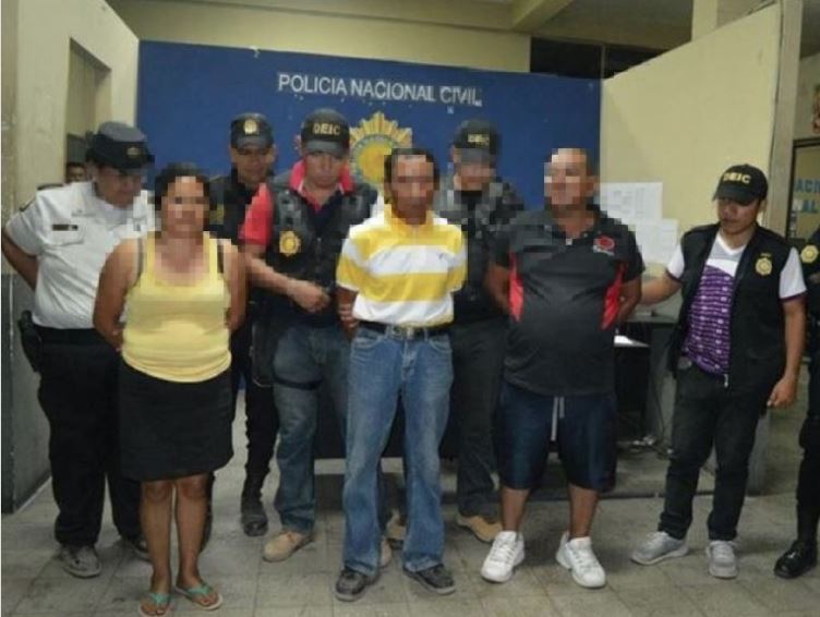 Los tres sospechosos fueron detenidos en febrero de 2017, en Zacapa. (Foto Prensa Libre: Hemeroteca)