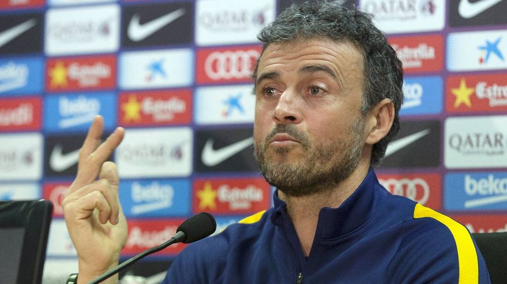 Luis Enrique durante la conferencia de prensa de este viernes antes de la última jornada de la Liga. (Foto Prensa Libre: FC Barcelona)