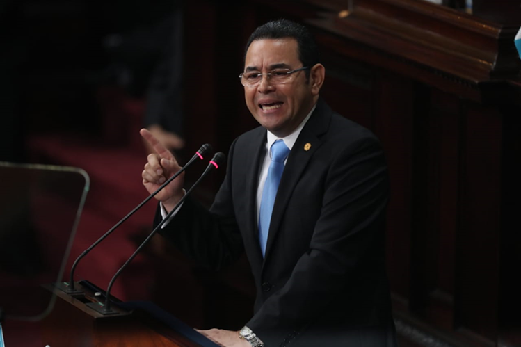 El presidente Jimmy Morales presentará su tercer informe ante el Congreso el 14 de enero. (Foto Prensa Libre: Hemeroteca PL)