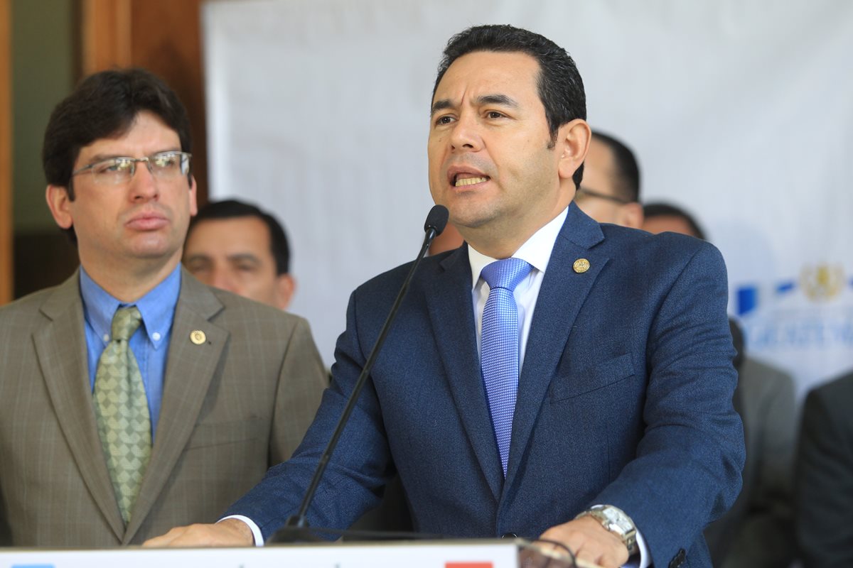 Presidente Jimmy Morales. (Foto Prensa Libre: Hemeroteca PL)