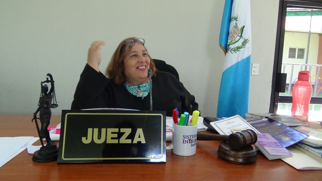 Jueza Diana Lucrecia Salazar. (Foto Prensa Libre: Edwin Paxtor).