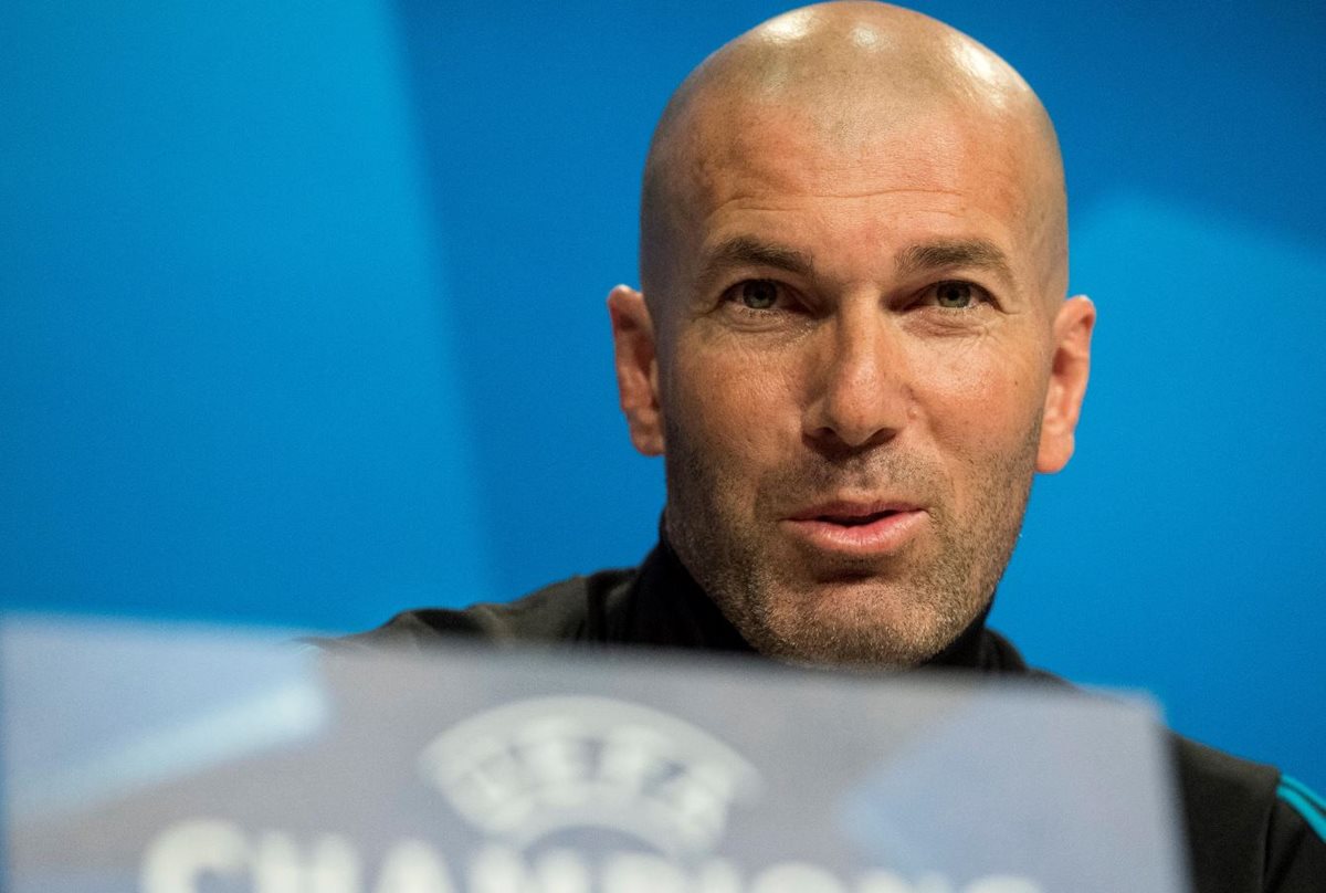 Zinedine Zidane, técnico del Real Madrid, habló claro sobre la postura del equipo antes de partidos de la Champions. (Foto Prensa Libre: EFE).