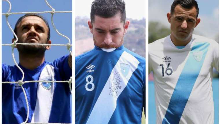 Contreras, Márquez y Pappa comparten su sentir por la suspensión al futbol guatemalteco. (Foto Prensa Libre).