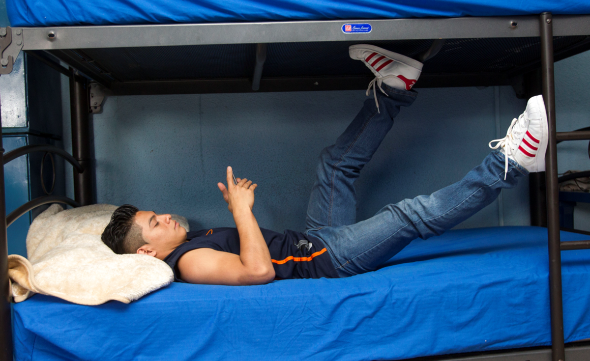 Jorge Vega disfruta sus días en el albergue de la Federación Nacional de Gimnasia. (Foto Prensa Libre: Norvin Mendoza)