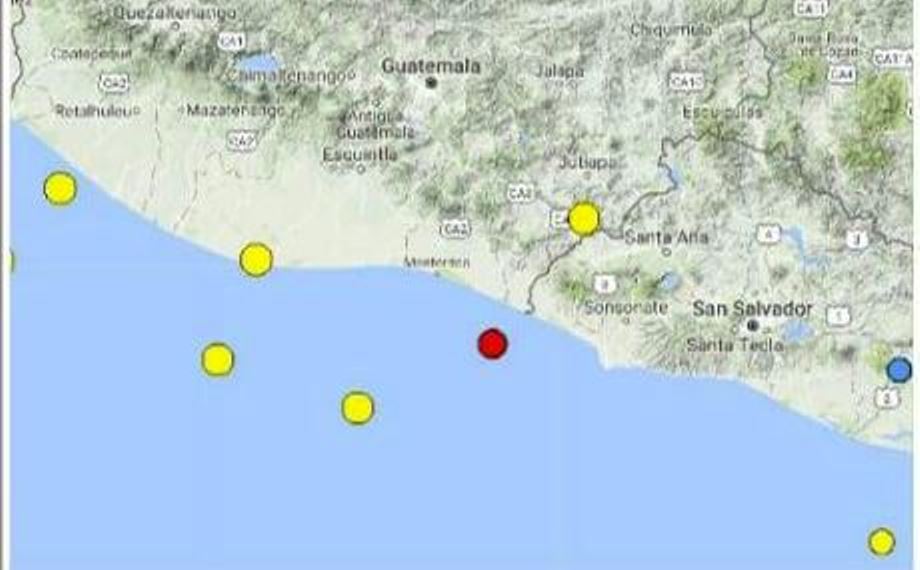 Sismo fue sensible en algunos puntos de Guatemala. (Foto Prensa Libre: INSIVUMEH)