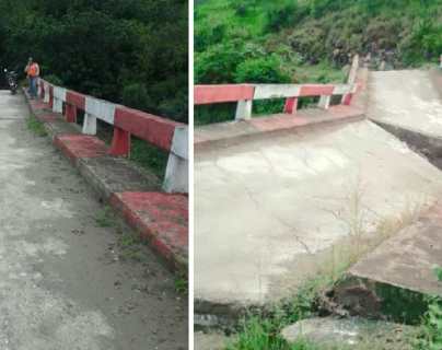 Colapso de puente afecta a miles de vecinos de Canillá y Zacualpa