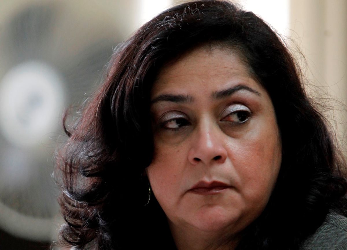 Jueza Jisela Reinoso, durante el juicio en su contra. (Foto Prensa Libre: Paulo Raquec)