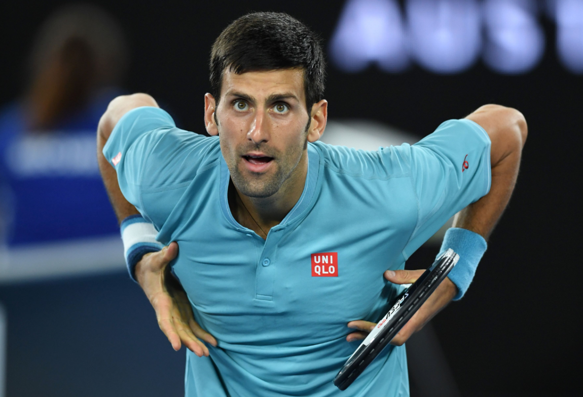 El tenista serbio Novak Djokovic debutó con triunfo en el Abierto de Australia. (Foto Prensa Libre: AFP)