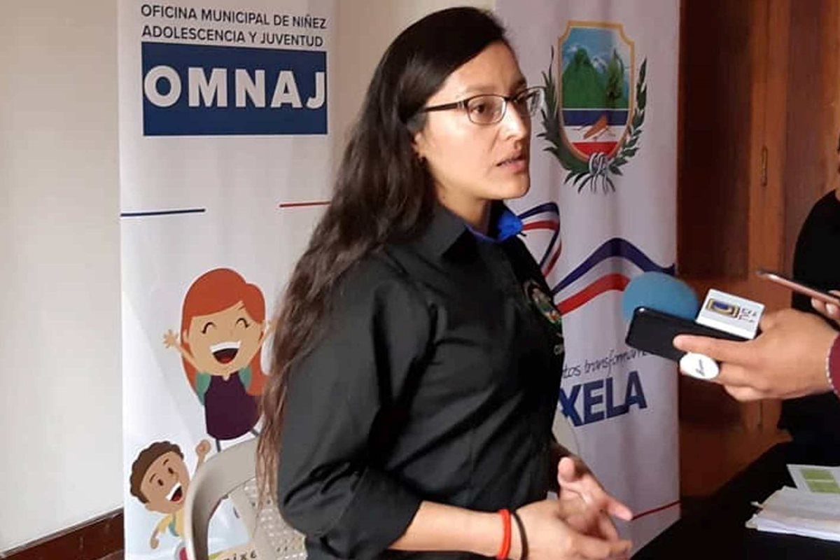 La concejal Mirta durante una entrevista en 2018. (Foto Prensa Libre: cortesía)
