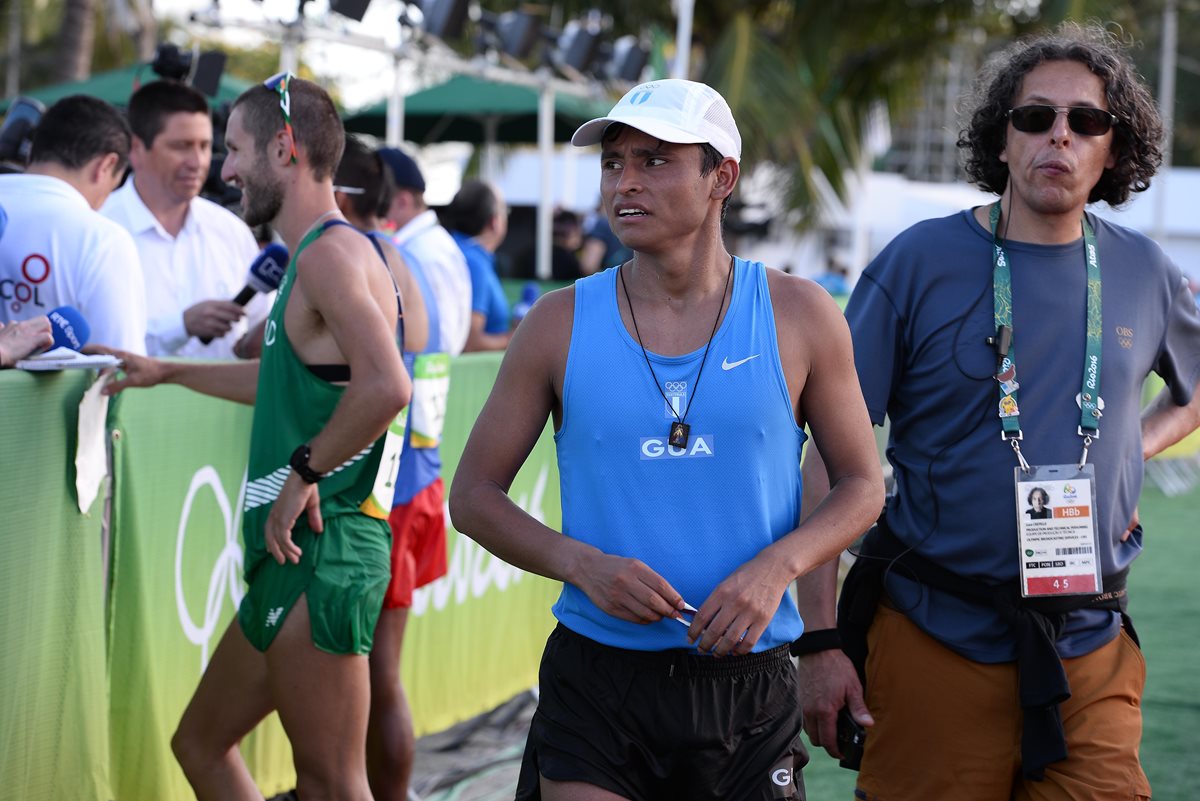 Barrondo tuvo una discreta participación en los 20 kilómetros de Río 2016. (Foto Prensa Libre: COG)