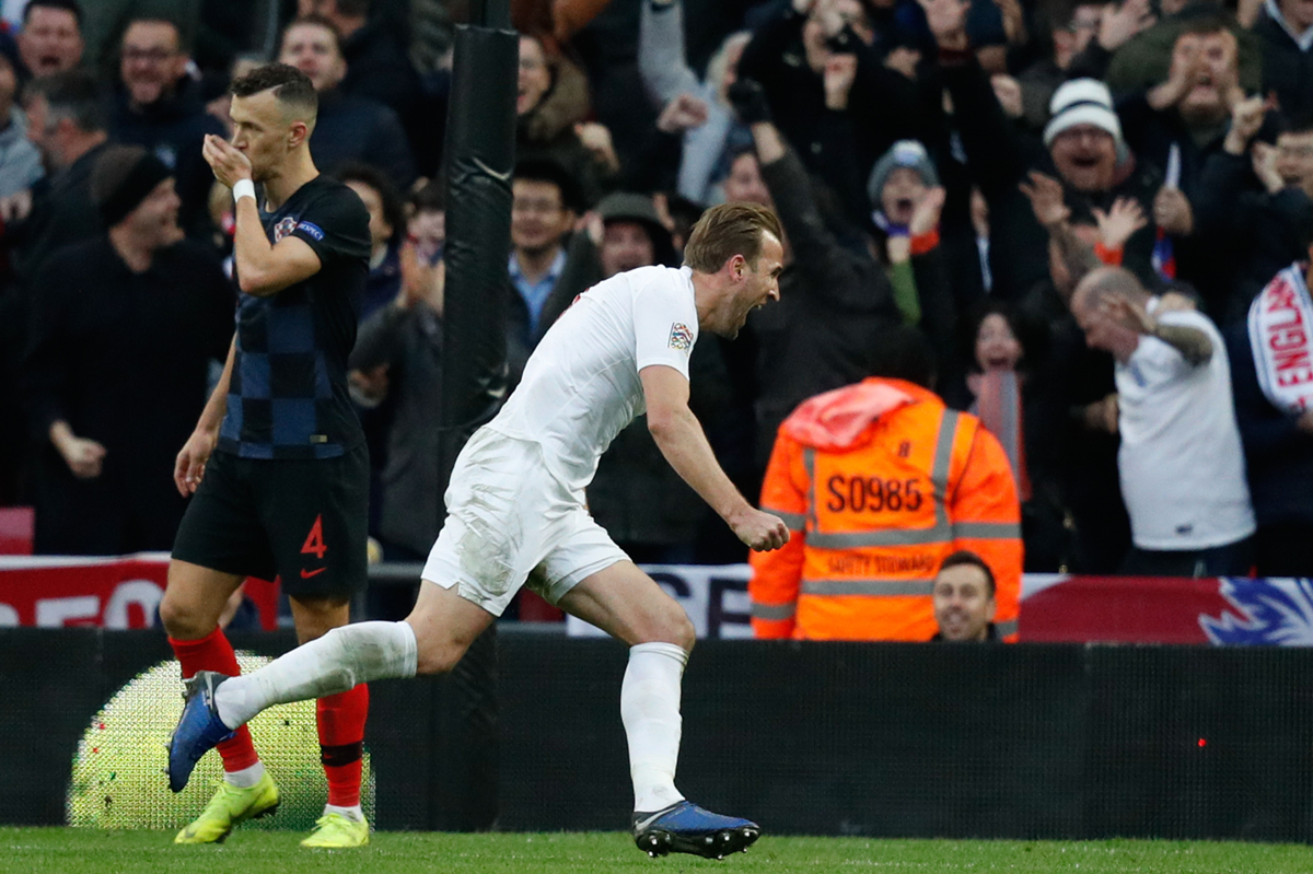 El goleador Harry Kane mete a Inglaterra a la final de la Liga de Naciones de la Uefa. (Foto Prensa Libre: AFP)