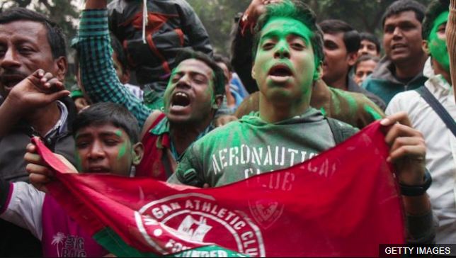 El Mohun Bagan es uno de los clubes más antiguos en Asia. (Foto Prensa Libre: BBC News Mundo)