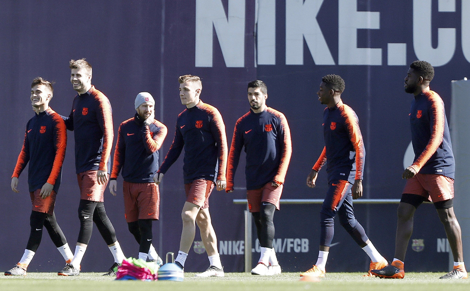 Los jugadores del Barcelona deberán buscar una victoria frente al Málaga para estar tranquilos en la cima de la Liga. (Foto Prensa Libre: EFE)