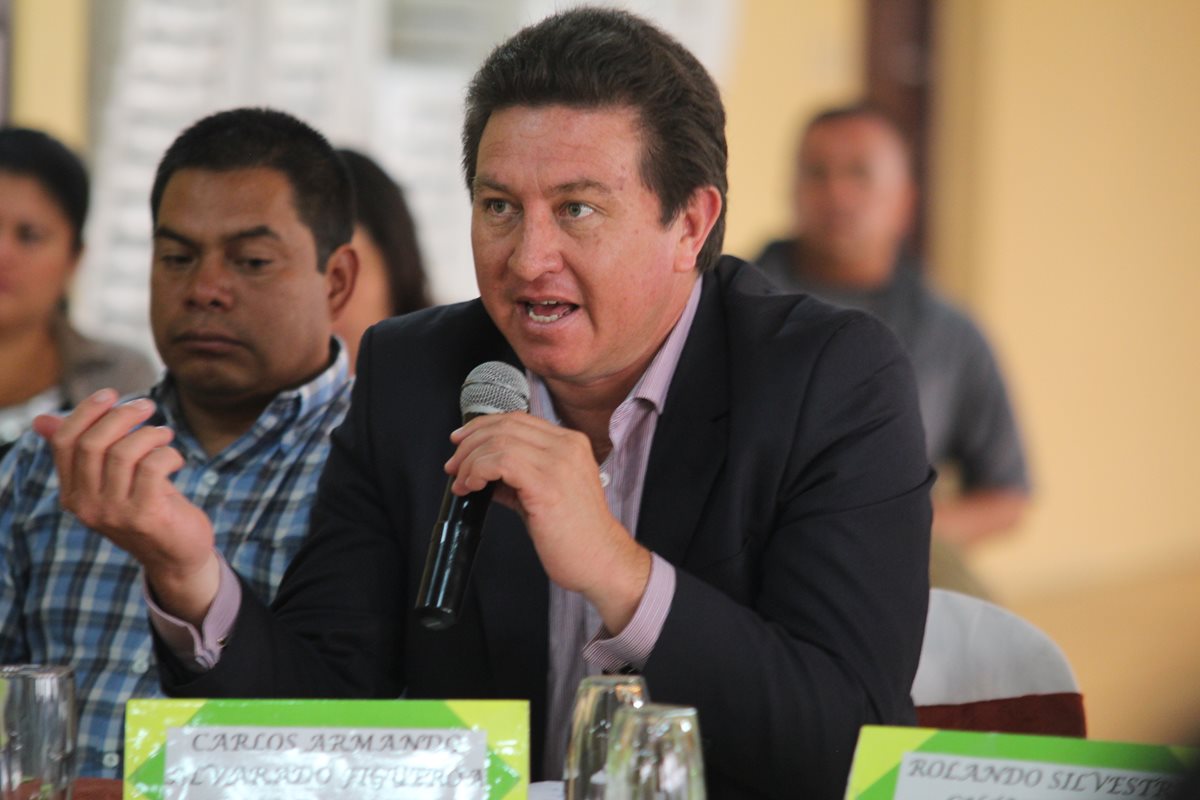 Carlos Armando Alvarado Figueroa, alcalde de Chiantla, durante una actividad en Huehuetenango. (Foto Prensa Libre: Mike Castillo)