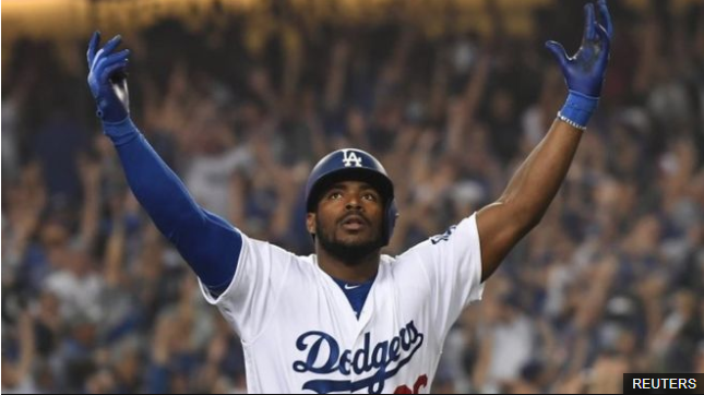 Yasiel Puig, estrella de los Dodgers de Los Ángeles, es uno de muchos cubanos que ha emigrado a EE.UU. para jugar al béisbol. (Foto Prensa Libre: BBC News Mundo)