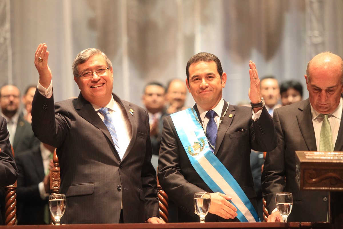 El partido que llevó a Morales y Cabrera a la Presidencia, será el que más deuda política cobre en los próximos cuatro años. (Foto Prensa Libre: Hemeroteca PL)