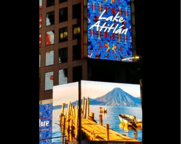 Guatemala se promociona en el Times Square con la campaña turística “Corazón del Mundo Maya”