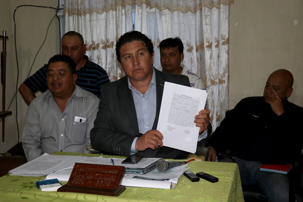 Carlos Alvarado, vicepresidente de Chiantla, asegura que están perjudicando el nombre del equipo. (Foto Prensa Libre: Mike Castillo)